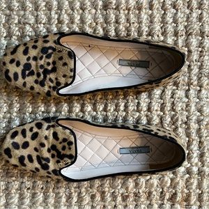 Prada Leopard Print Loafers